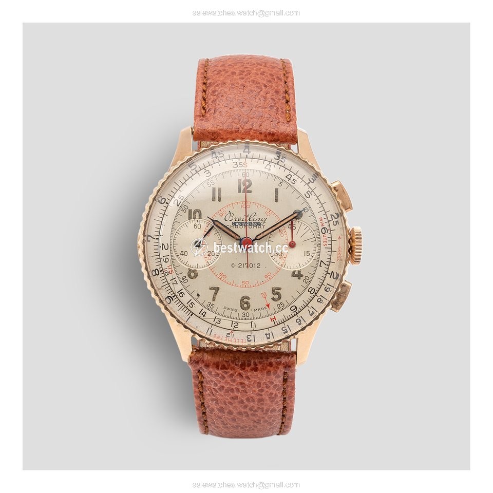 IMG_9085 Breitling Chronomat Mens watch Unisex Manual winding Rose gold 769 Replica 2