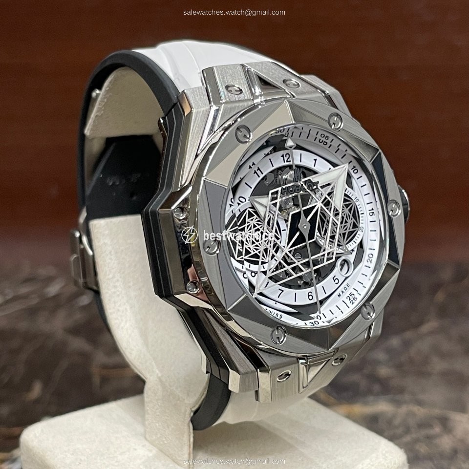 IMG_9085 Hublot Big Bang Sang Bleu Mens watch Unisex Titanium 418.NX.2001.RX.MXM20 Replica 2
