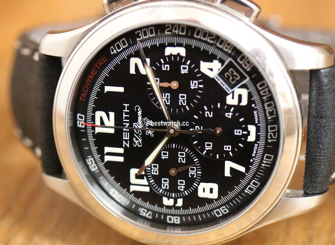 Zenith El Primero Chronograph Mens watch Unisex Manual winding Steel 01.0500.420 Replica 2