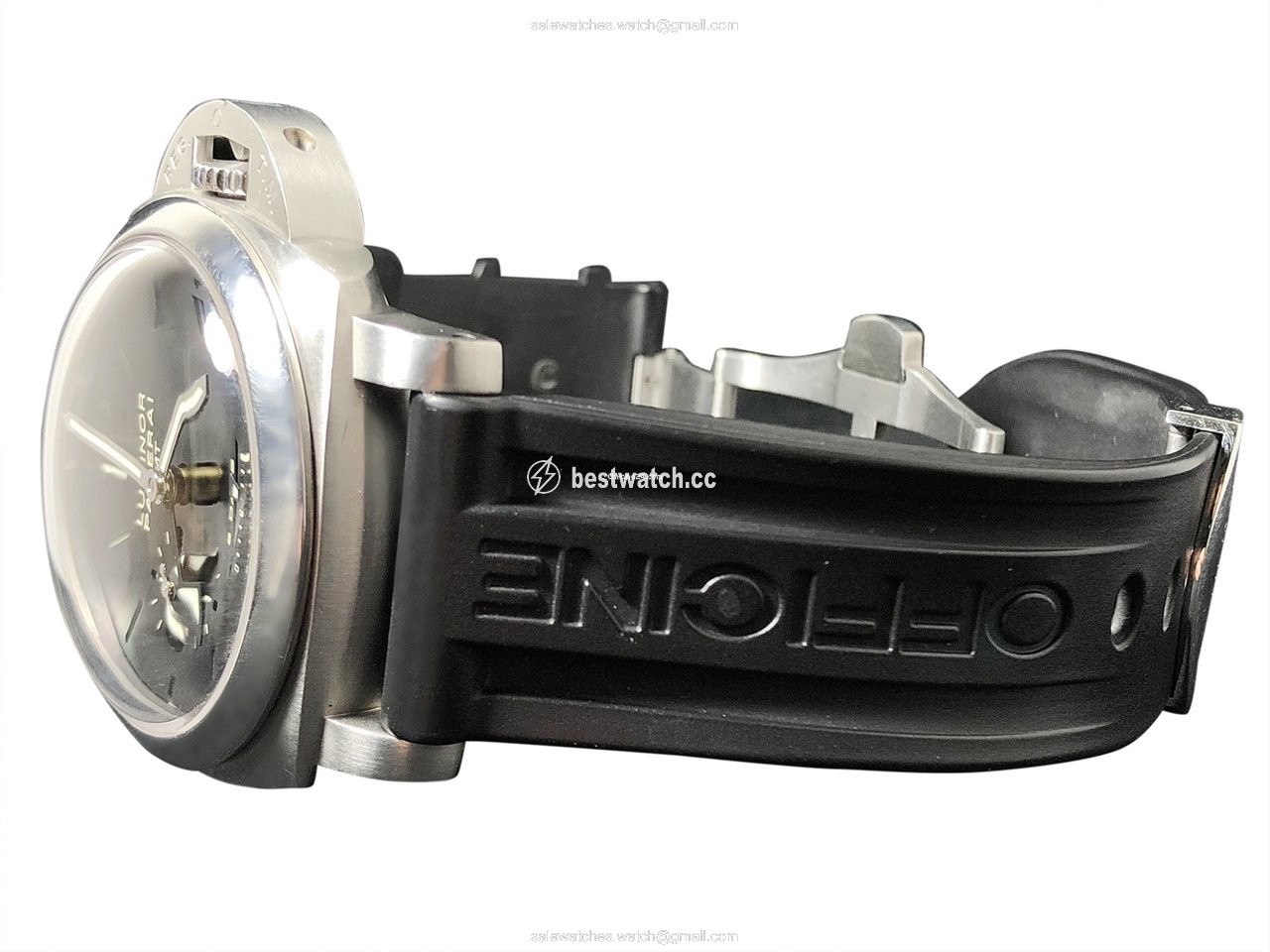 IMG_9085 Panerai Luminor 1950 8 Days GMT Mens watch Unisex Manual winding Steel PAM 00233 Replica 2