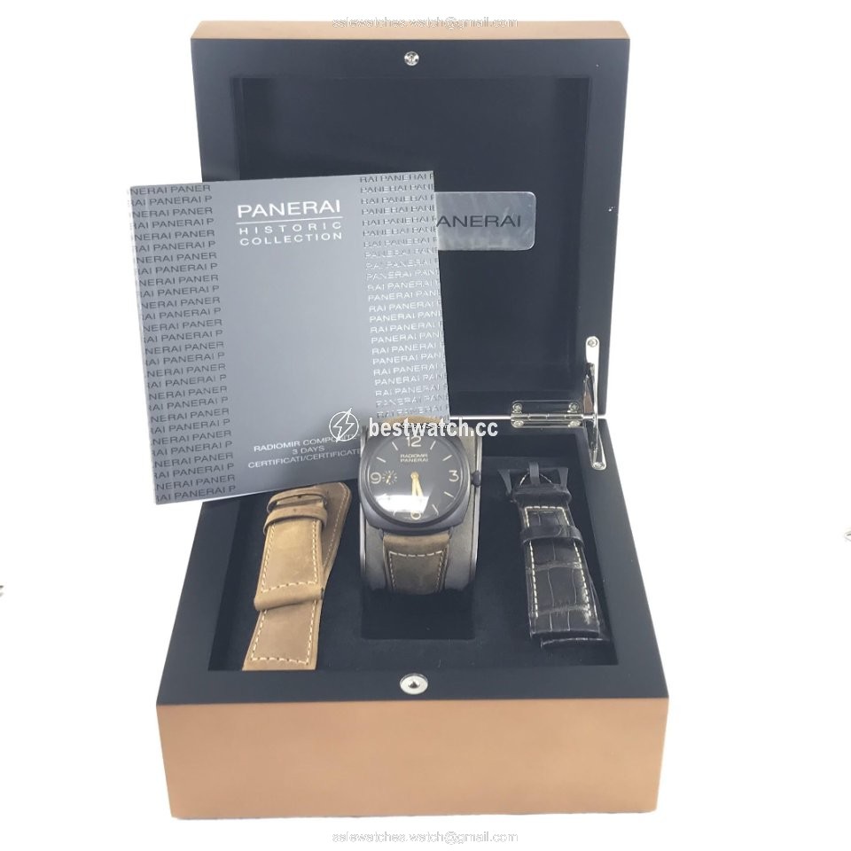IMG_9085 Panerai Radiomir 3 Days 47mm Mens watch Unisex Manual winding Ceramic PAM 00504 Replica 2