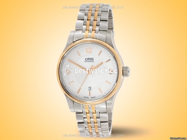 IMG_9085 Oris Classic Mens watch Unisex Automatic Gold Steel 01 733 7594 4331-07 8 20 63 Replica 2