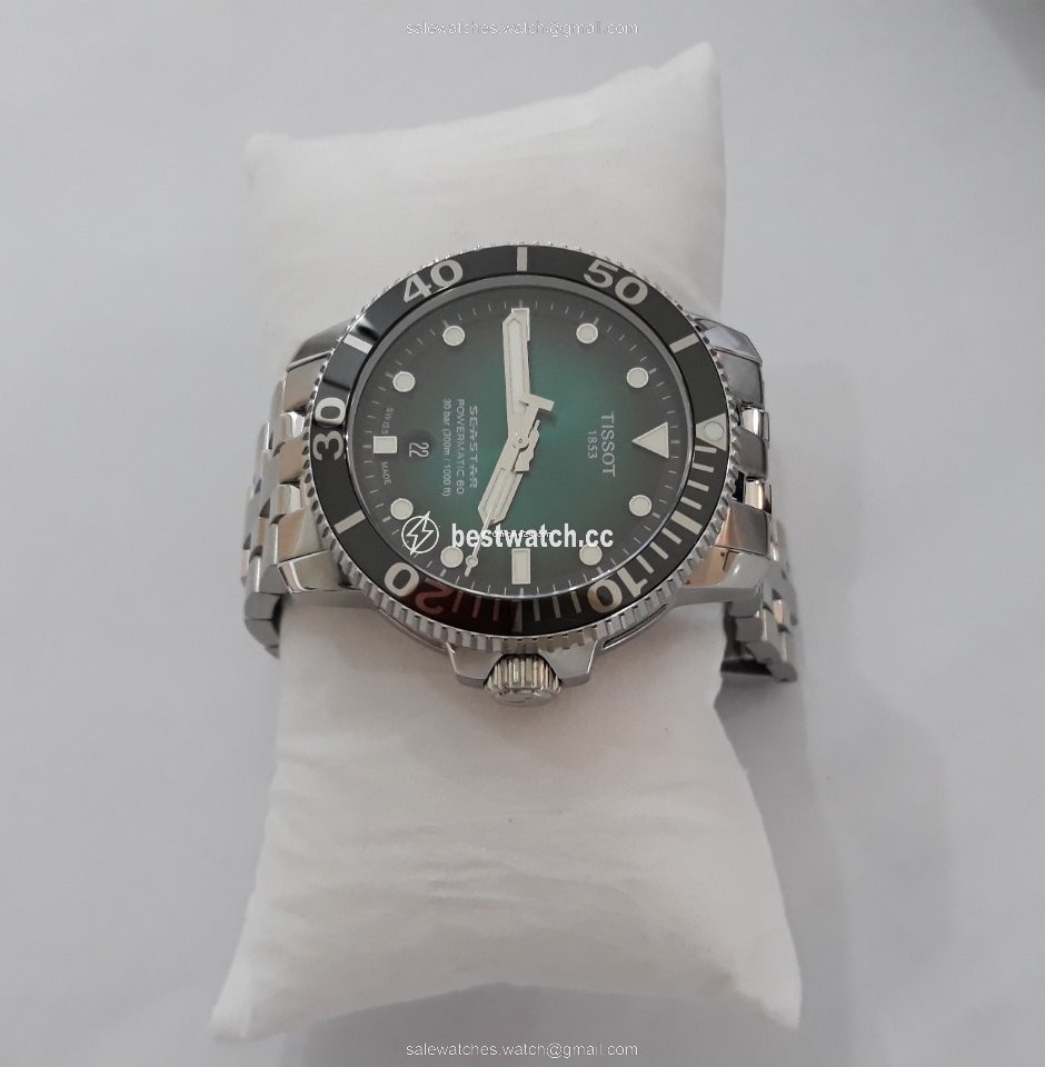 Tissot Seastar 1000 Mens watch Unisex Automatic Steel T120.417.11.091.00 Replica 2