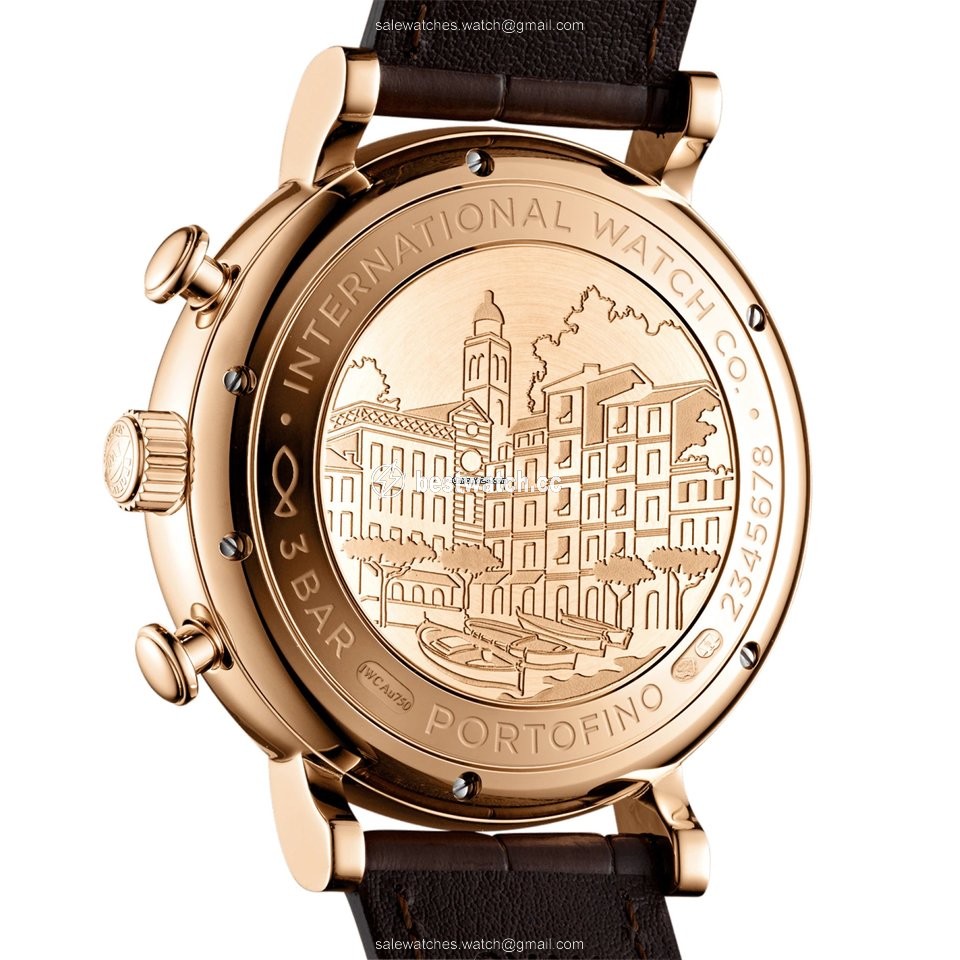IMG_9085 IWC Portofino Chronograph Mens watch Unisex Automatic Rose gold IW391025 Replica 2