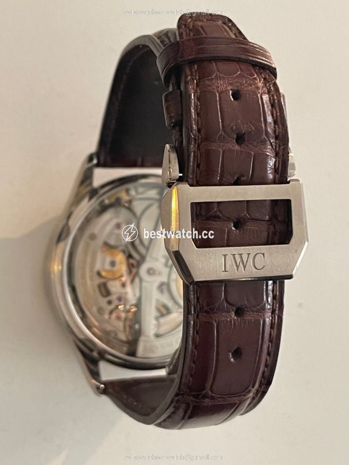 IMG_9085 IWC Portuguese Perpetual Calendar Mens watch Unisex Automatic White gold 502218 Replica 2