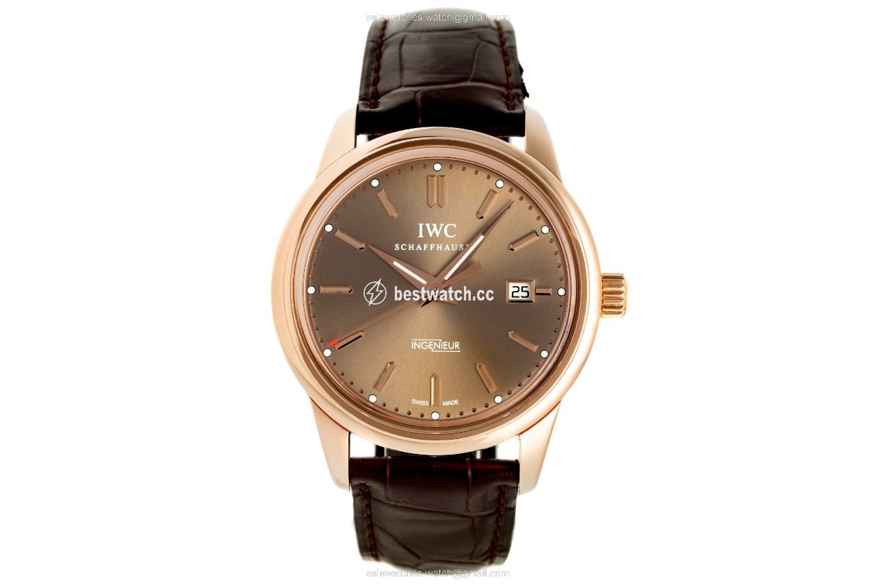 IMG_9085 IWC Ingenieur Automatic Mens watch Unisex Automatic Red gold 323312 Replica 2