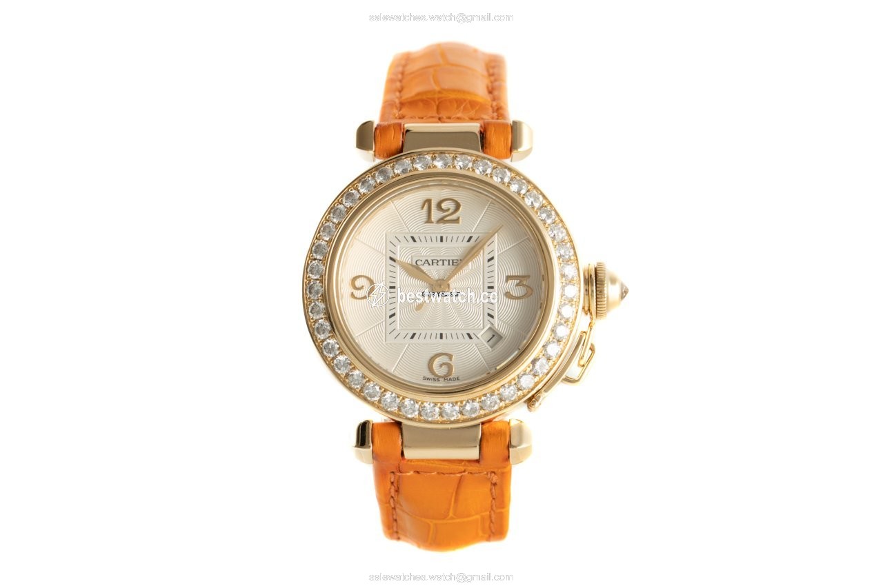 Cartier Pasha Womens watch Automatic Yellow gold 2519 Replica 2