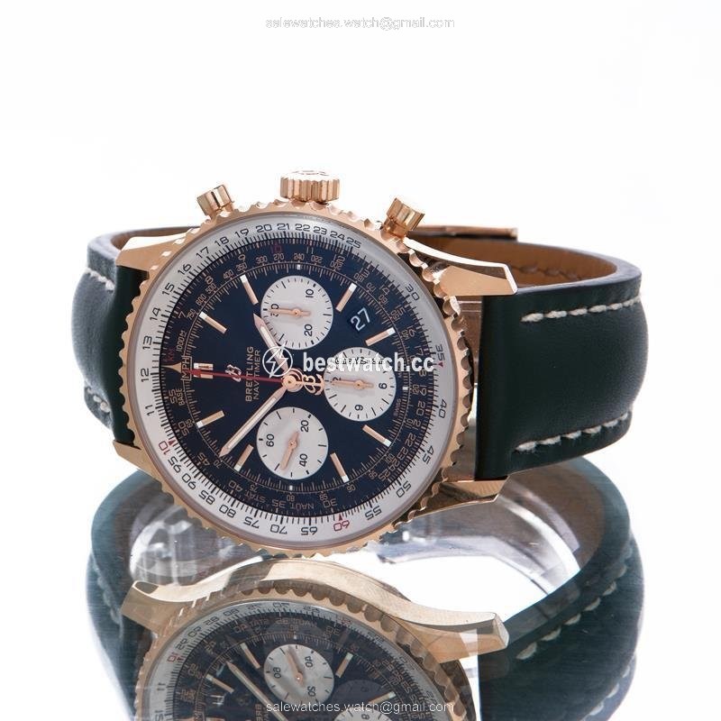 IMG_9085 Breitling Navitimer 1 B01 Chronograph 43 Mens watch Unisex Automatic Rose gold Rb0121211b1p1 Replica 2
