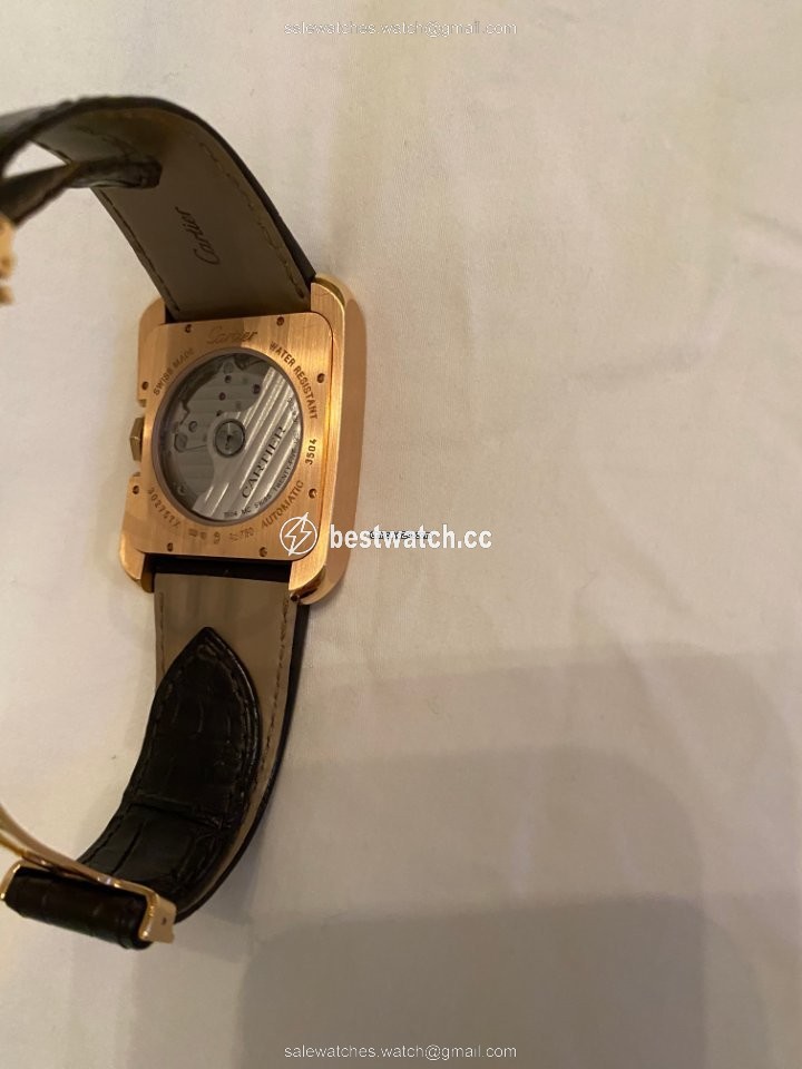 IMG_9085 Cartier Tank Anglaise Mens watch Unisex Automatic Rose gold W5310004 Replica 2