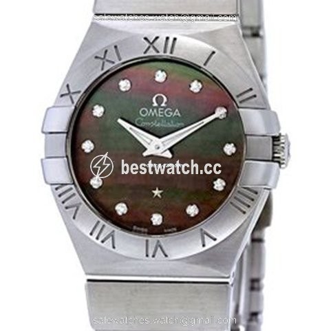 IMG_9085 Omega Constellation Quartz Womens watch Quartz Steel 123.10.27.60.57.003 Replica 2
