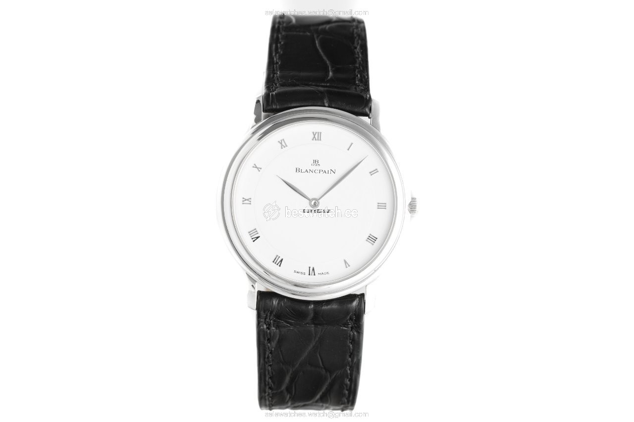 IMG_9085 Blancpain Villeret Mens watch Unisex Manual winding Platinum 0021-3427-55 Replica 2
