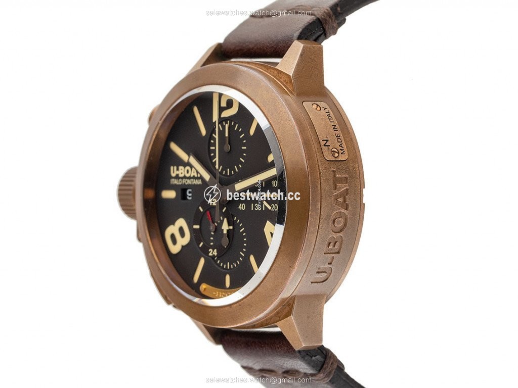 IMG_9085 U-Boat Classico Mens watch Unisex Automatic Bronze 8063 Replica 2