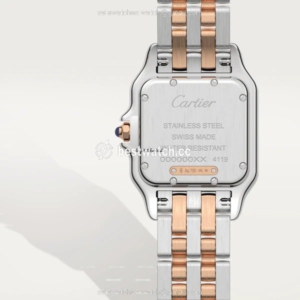 IMG_9085 Cartier Panthere Womens watch Quartz Gold Steel W3PN0007 Replica 2