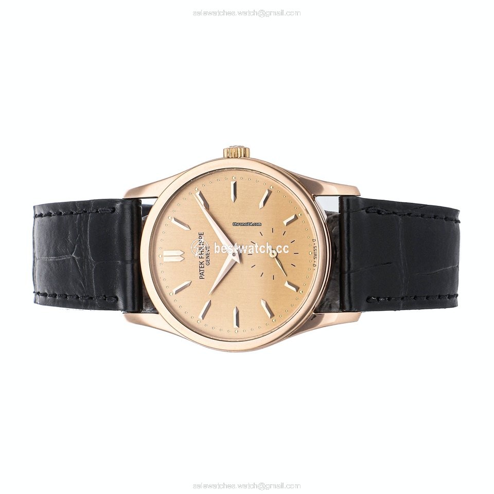 IMG_9085 Patek Philippe Calatrava Mens watch Unisex Manual winding Rose gold 3796R Replica 2
