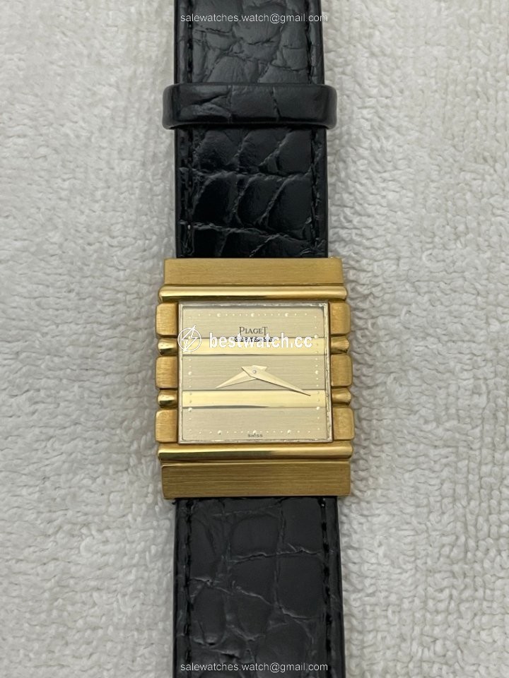 IMG_9085 Piaget Polo Mens watch Unisex Quartz Yellow gold 7131 C 701 Replica 2