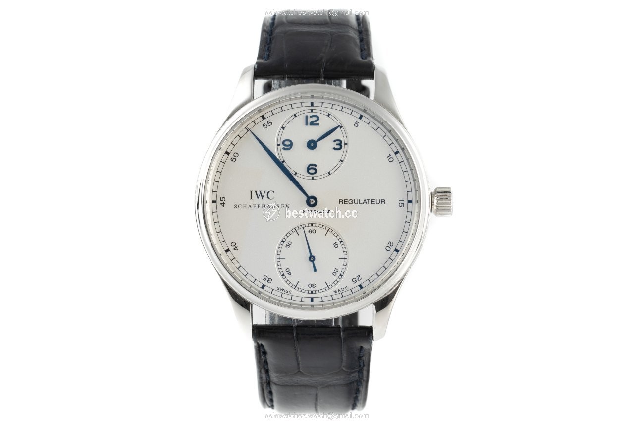 IMG_9085 IWC Portuguese Hand-Wound Mens watch Unisex Manual winding Steel 5444 Replica 2