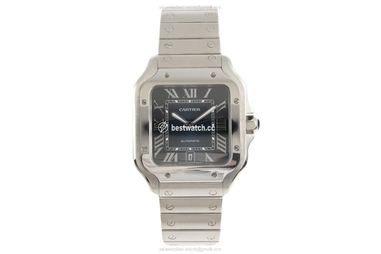 IMG_9085 Cartier Santos Mens watch Unisex Automatic Steel WSSA0030 Replica 2