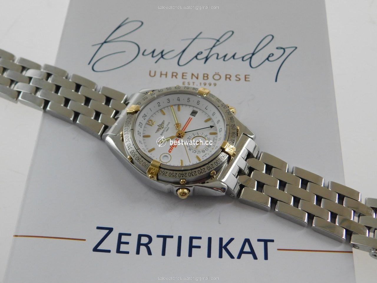 IMG_9085 Breitling Duograph Mens watch Unisex Automatic Gold Steel B 15507 Replica 2