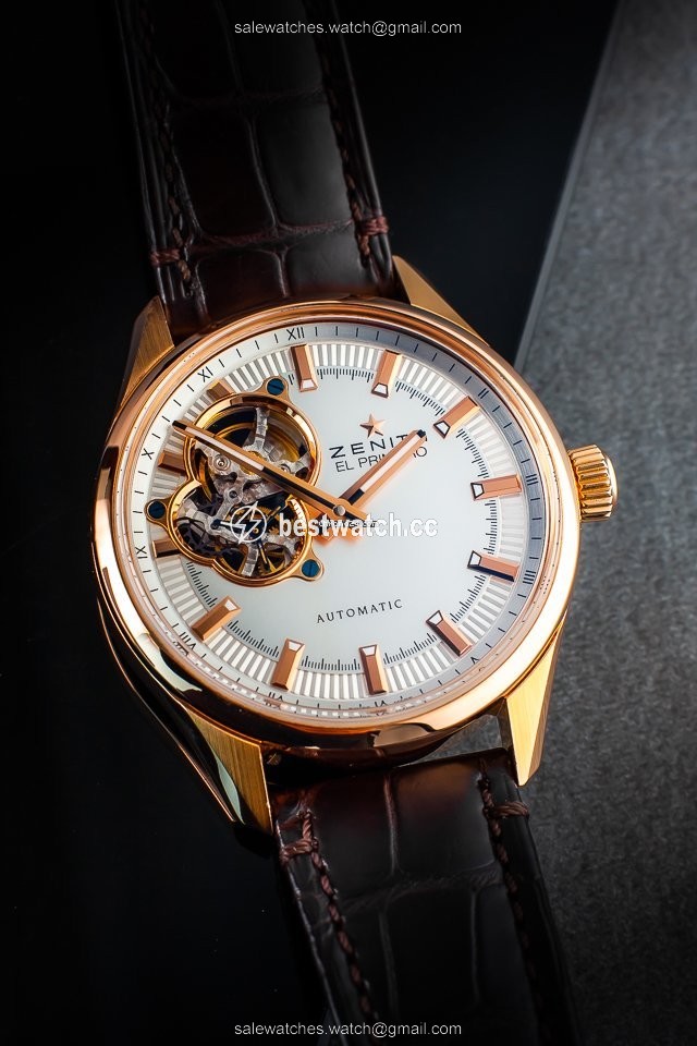 IMG_9085 Zenith El Primero Synopsis Mens watch Unisex Automatic Rose gold 18.2170.4613 Replica 2