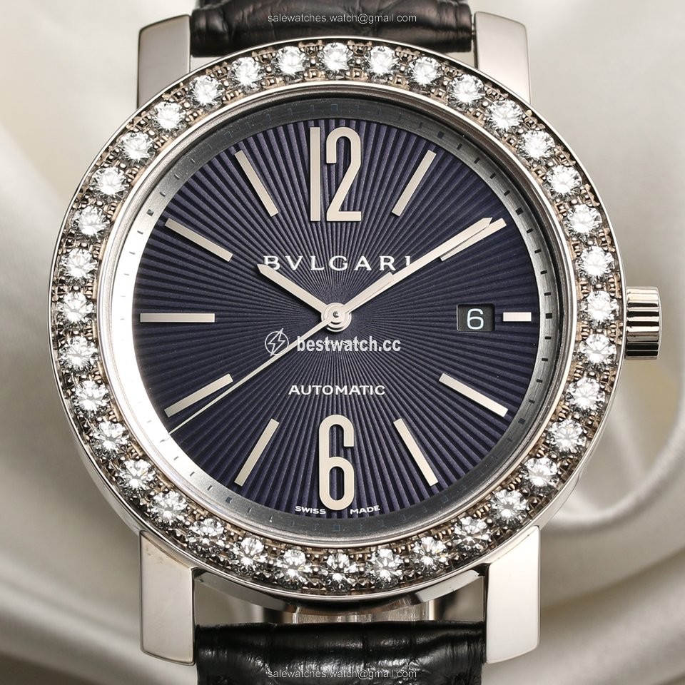 Bulgari Bulgari Mens watch Unisex Automatic White gold BB W 42 GL AUTO Replica 2