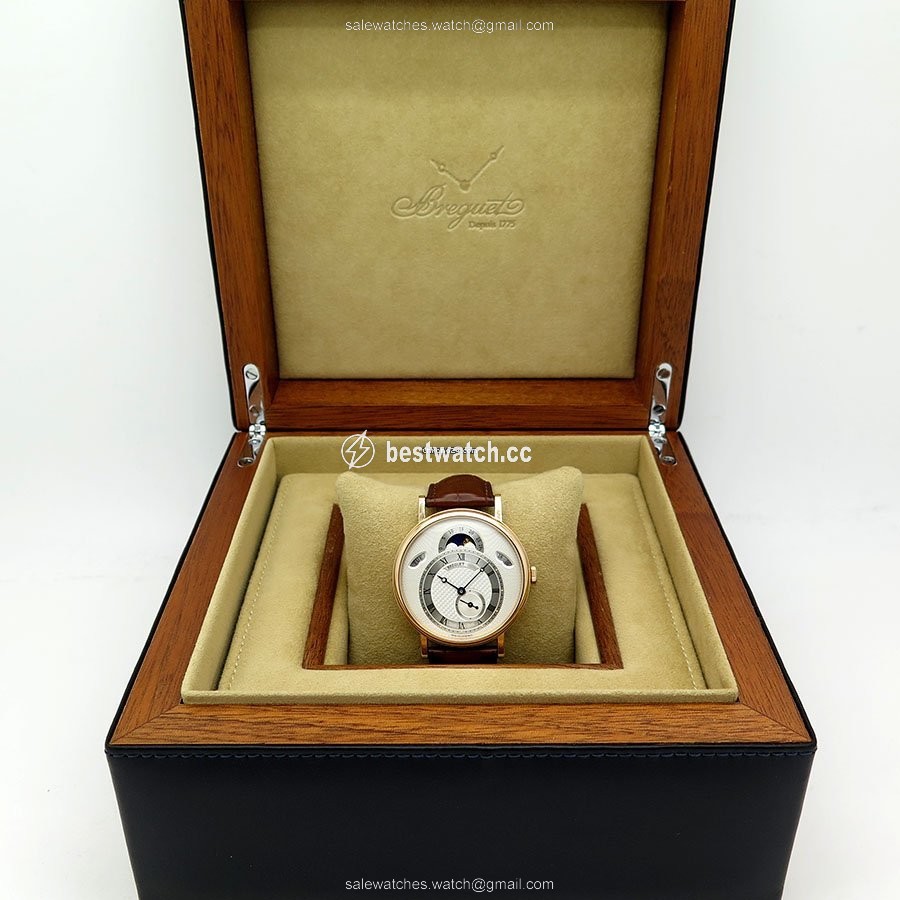 IMG_9085 Breguet Classique Mens watch Unisex Automatic Rose gold 7337BR 1E 9V6 Replica 2