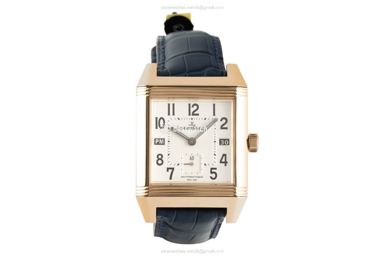 IMG_9085 Jaeger-LeCoultre Reverso Squadra Hometime Mens watch Unisex Automatic Red gold 230.2.77 Replica 2