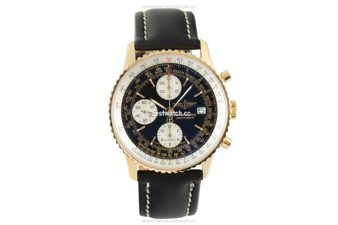 Breitling Old Navitimer Mens watch Unisex Automatic Yellow gold K13022 Replica 2