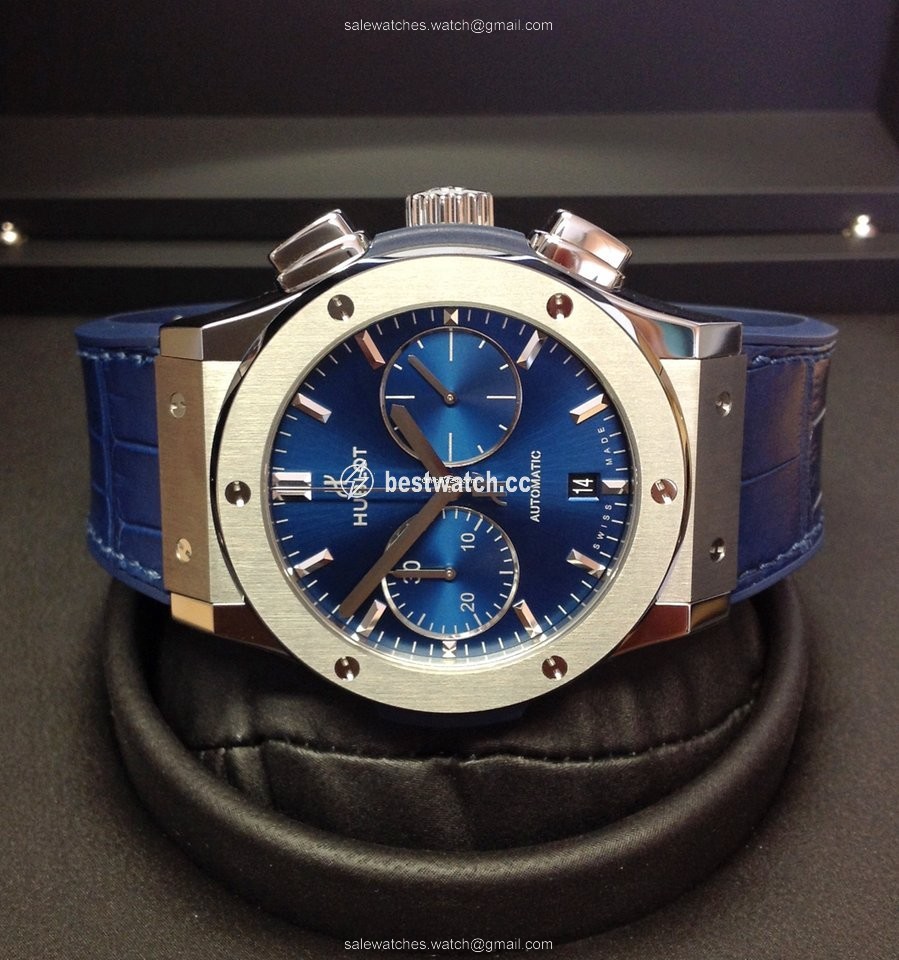 Hublot Classic Fusion Blue Mens watch Unisex Automatic Titanium 521.nx.7170.lr Replica 2