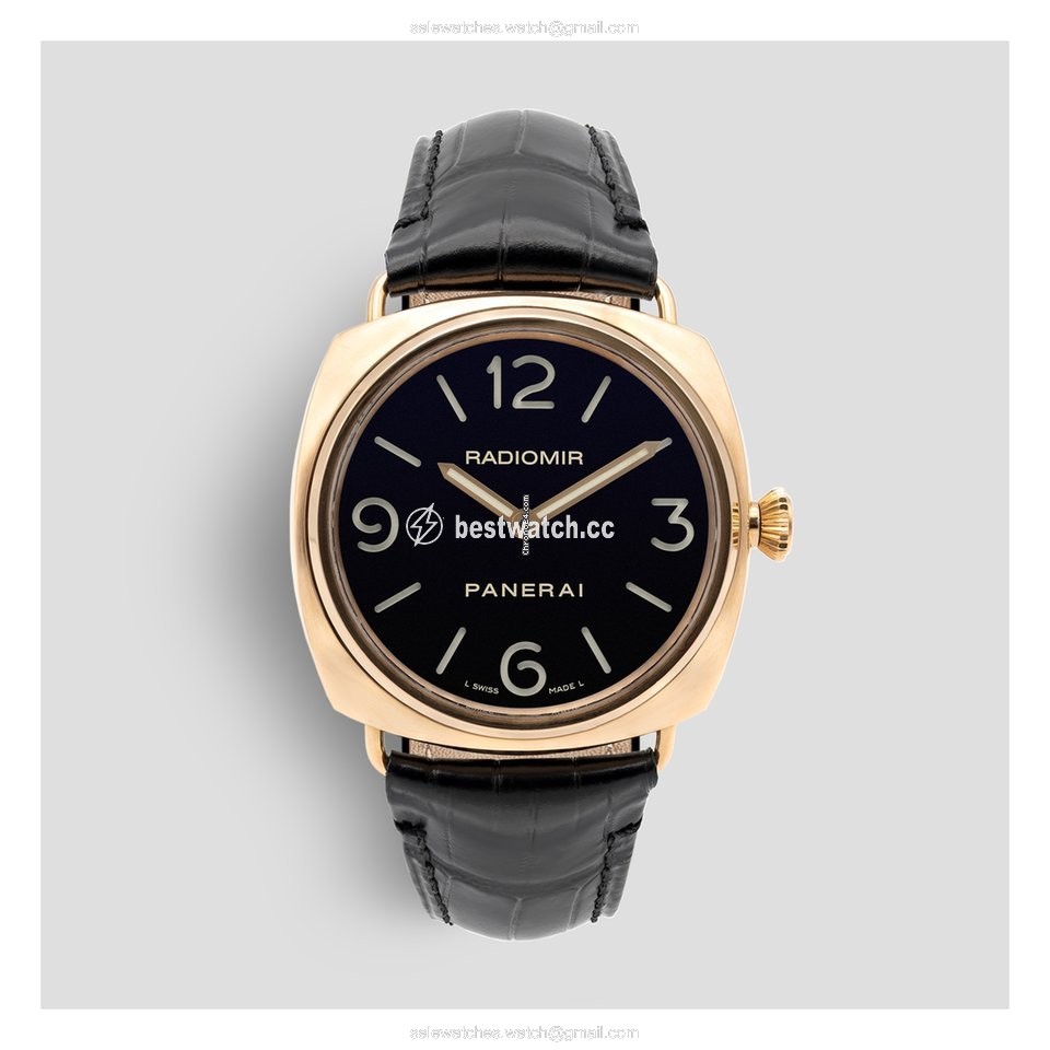 IMG_9085 Panerai Radiomir Mens watch Unisex Manual winding Rose gold PAM 00231 Replica 2
