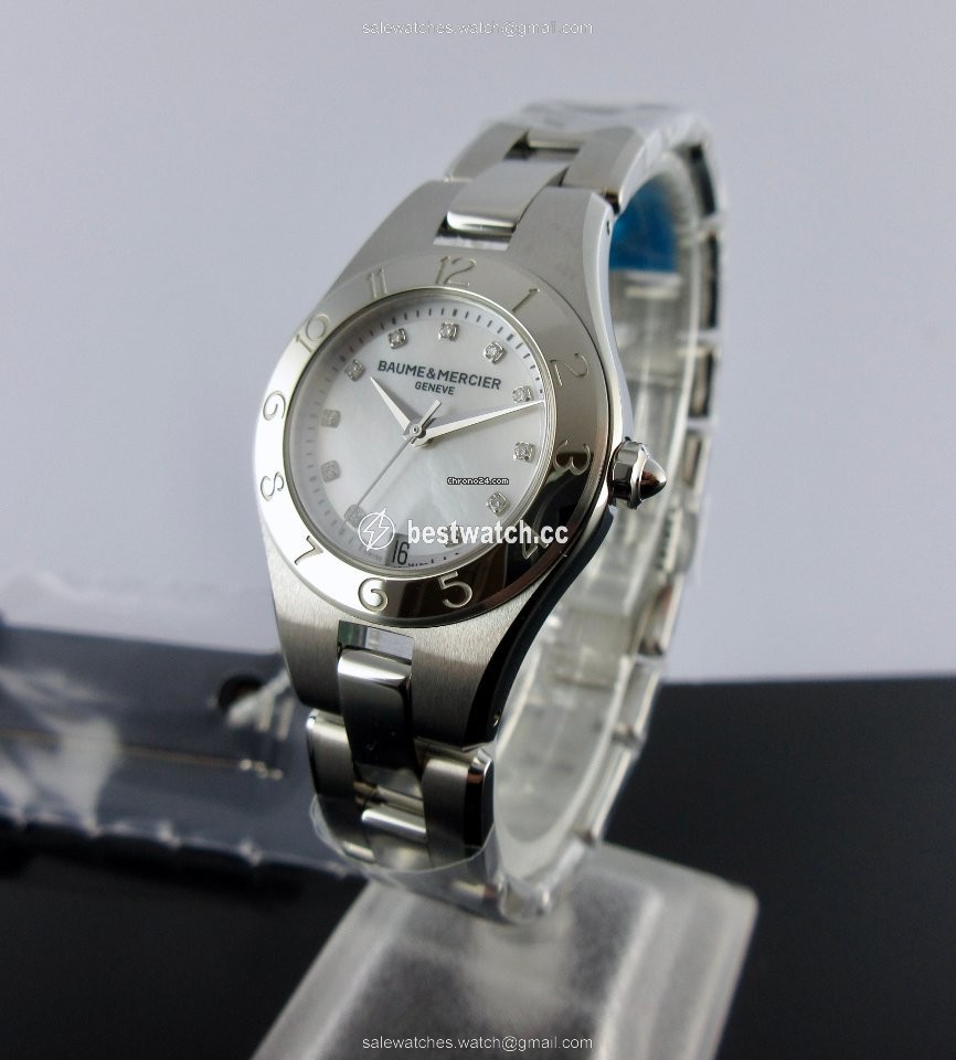 IMG_9085 Baume & Mercier Linea Womens watch Quartz Steel MOA10011 Replica 2