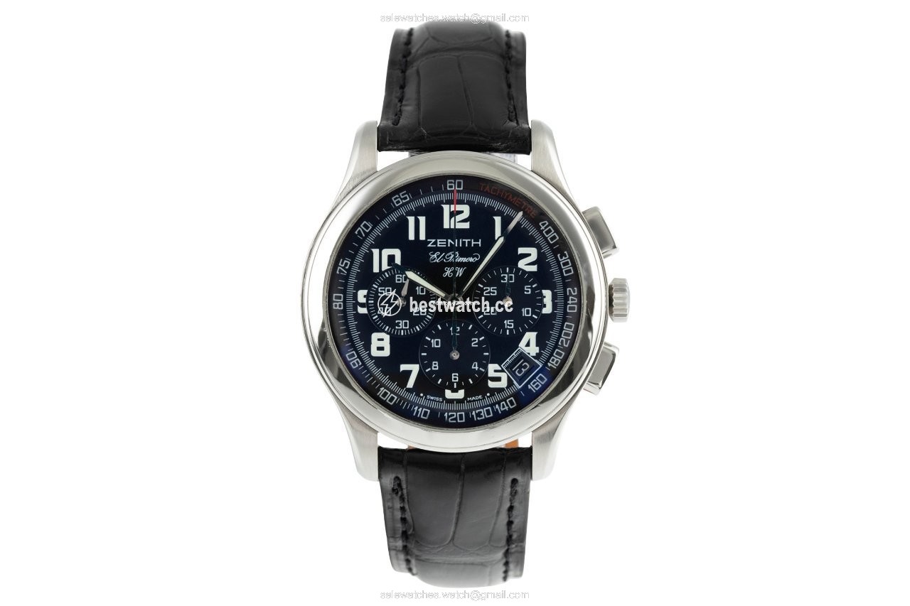 Zenith El Primero Chronograph Mens watch Unisex Manual winding Steel 02.0500.420 Replica 2