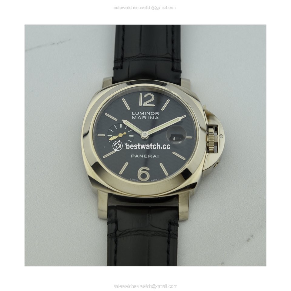 IMG_9085 Panerai Luminor Mens watch Unisex Automatic White gold PAM 00180 Replica 2