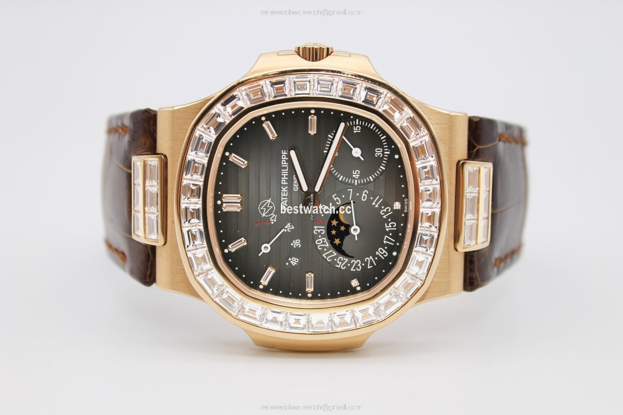 IMG_9085 Patek Philippe Nautilus Mens watch Unisex Automatic Rose gold 5724R-001 Replica 2