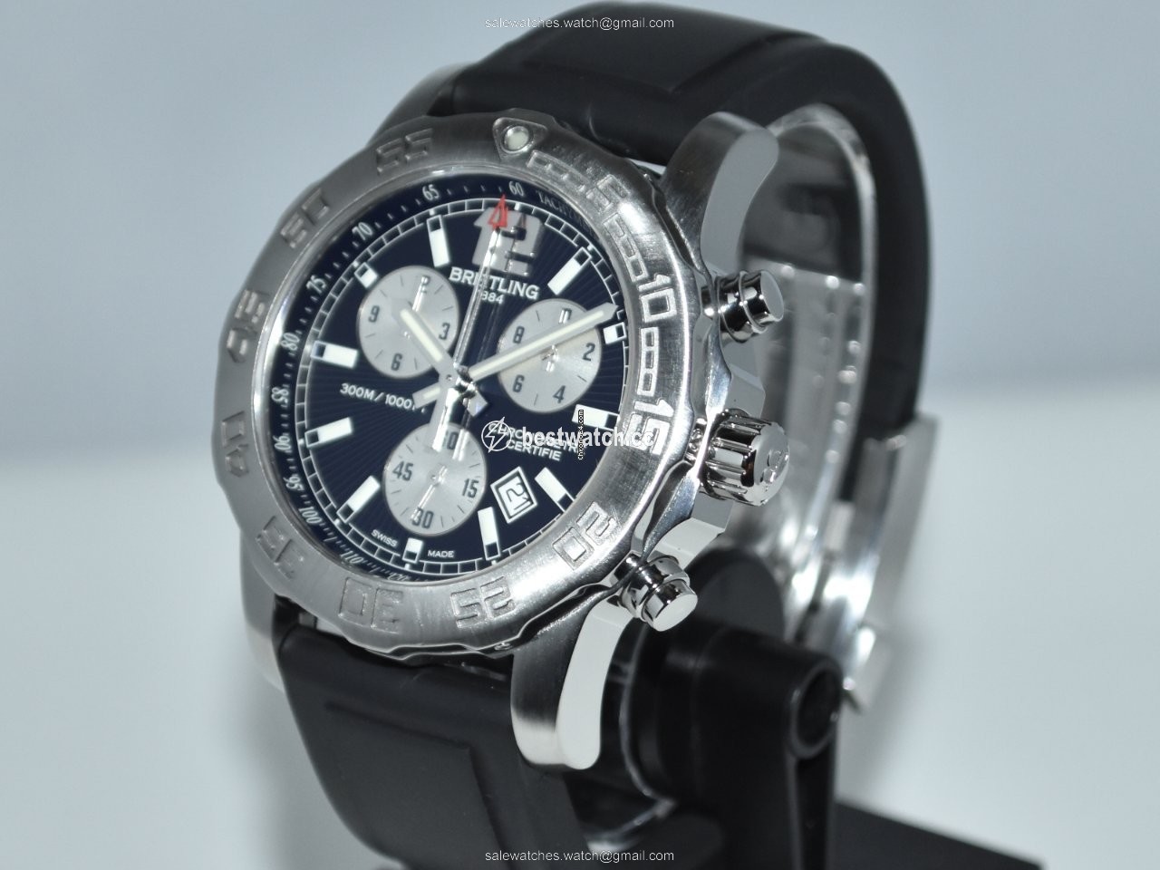 IMG_9085 Breitling Colt Chronograph II Mens watch Unisex Quartz Steel A7338710 BB49 Replica 2