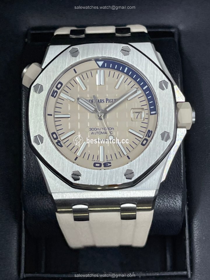 IMG_9085 Audemars Piguet Royal Oak Offshore Diver Mens watch Unisex Automatic Steel 15710ST.OO.A085CA.01 Replica 2