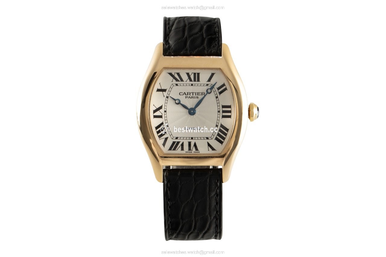 IMG_9085 Cartier Tortue Mens watch Unisex Manual winding Yellow gold 2496 C Replica 2
