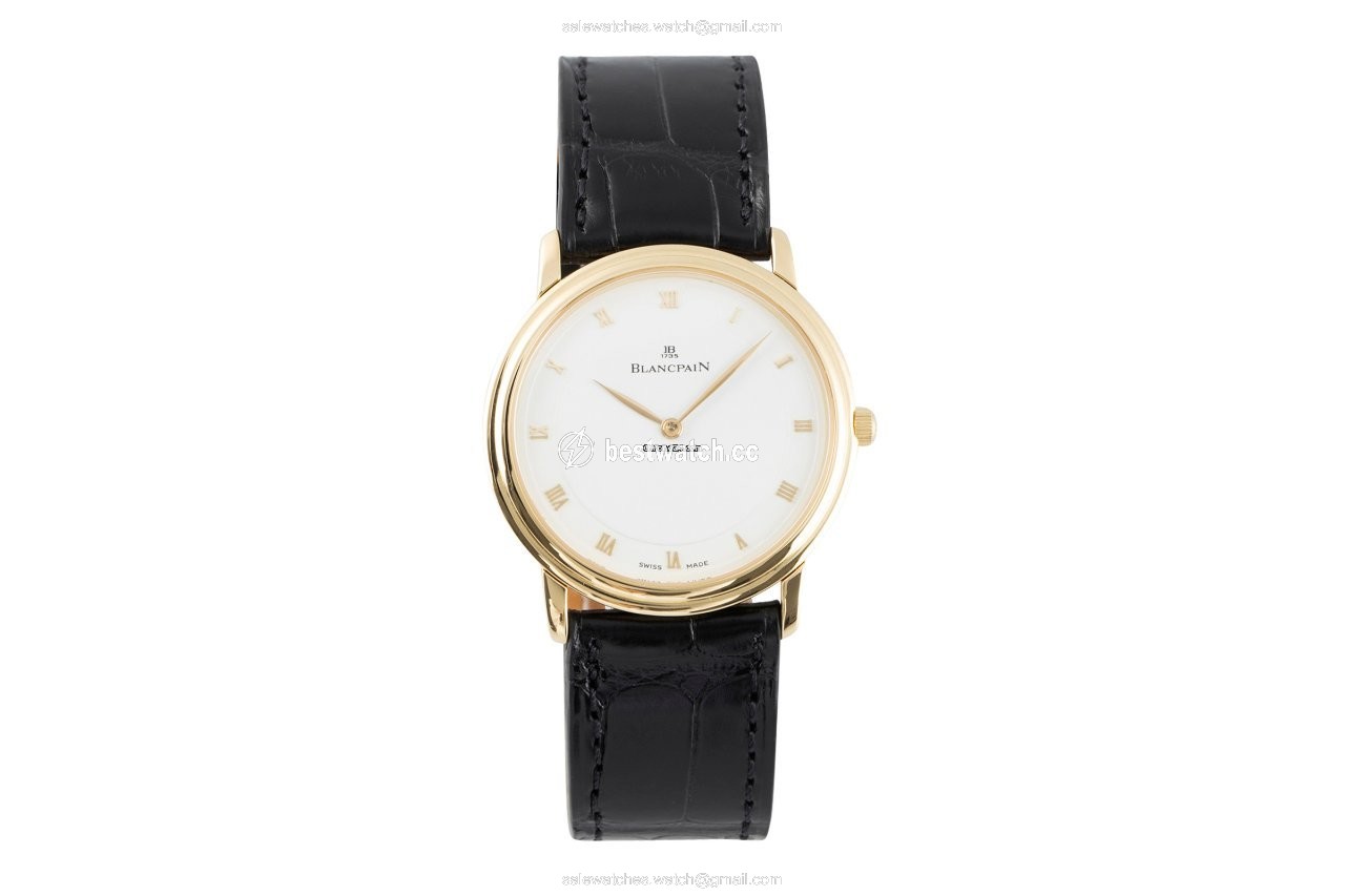 IMG_9085 Blancpain Villeret Mens watch Unisex Manual winding Yellow gold 0021-1418 Replica 2