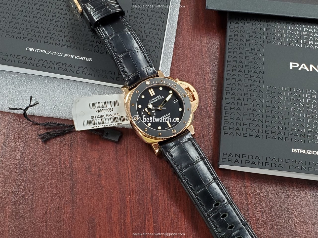 IMG_9085 Panerai Luminor Submersible 1950 3 Days Automatic Mens watch Unisex Automatic Rose gold PAM 00684 Replica 2