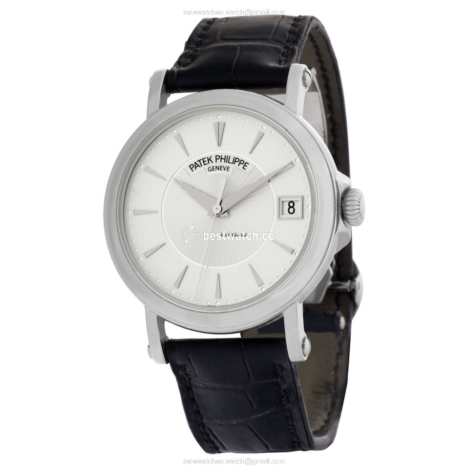 IMG_9085 Patek Philippe Calatrava Mens watch Unisex Automatic White gold 5153G Replica 2