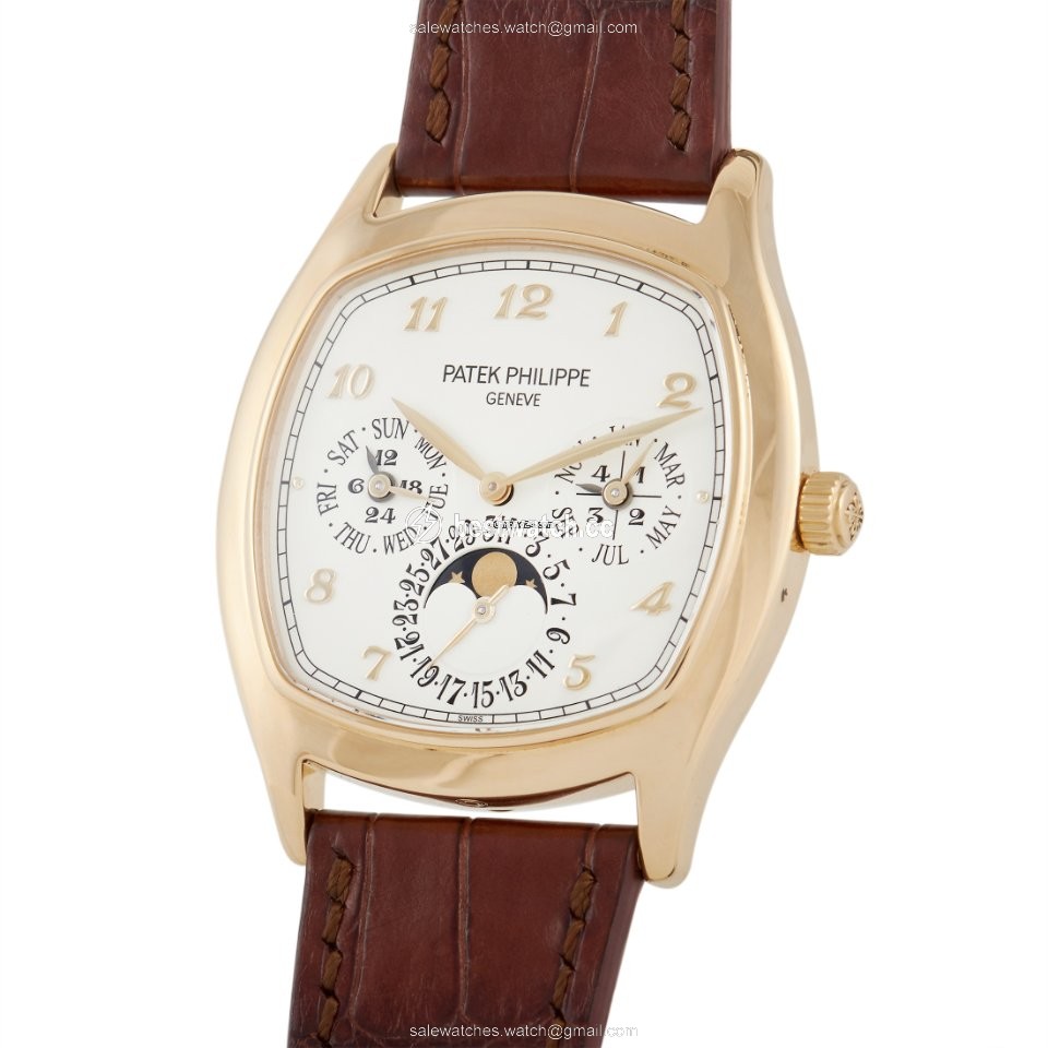 Patek Philippe Perpetual Calendar Mens watch Unisex Automatic Yellow gold 5940J Replica 2