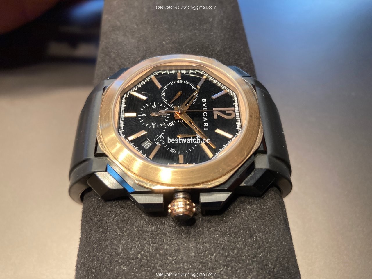 IMG_9085 Bulgari Octo Mens watch Unisex Automatic Gold Steel BG042BBSPGVDCH Replica 2