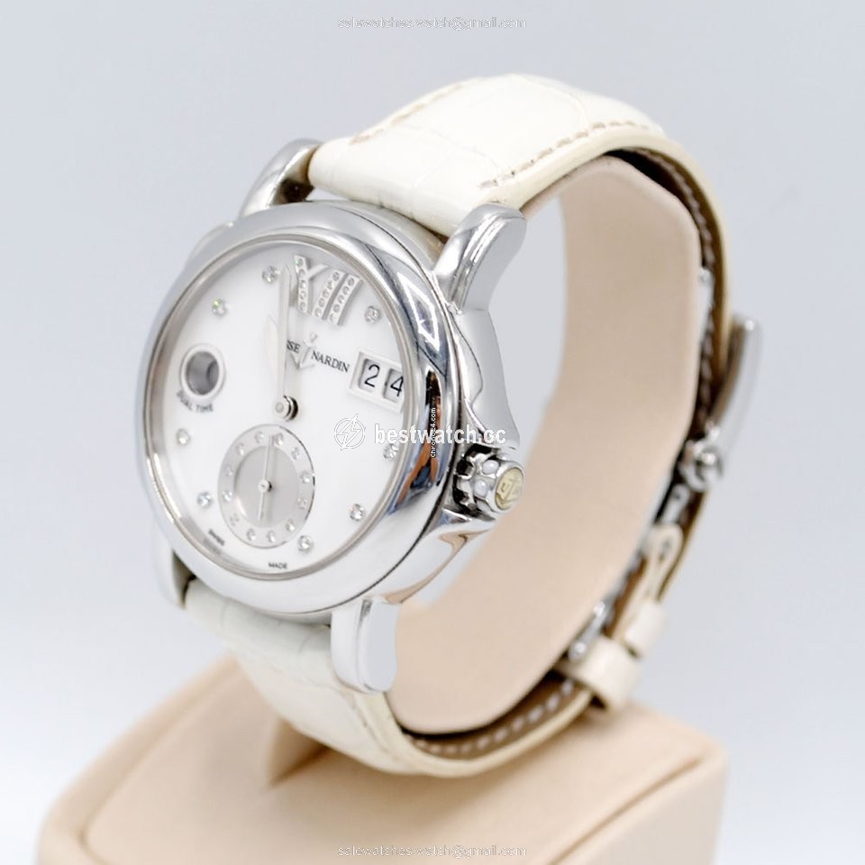 IMG_9085 Ulysse Nardin Dual Time Womens watch Automatic Steel 243-22 391 Replica 2