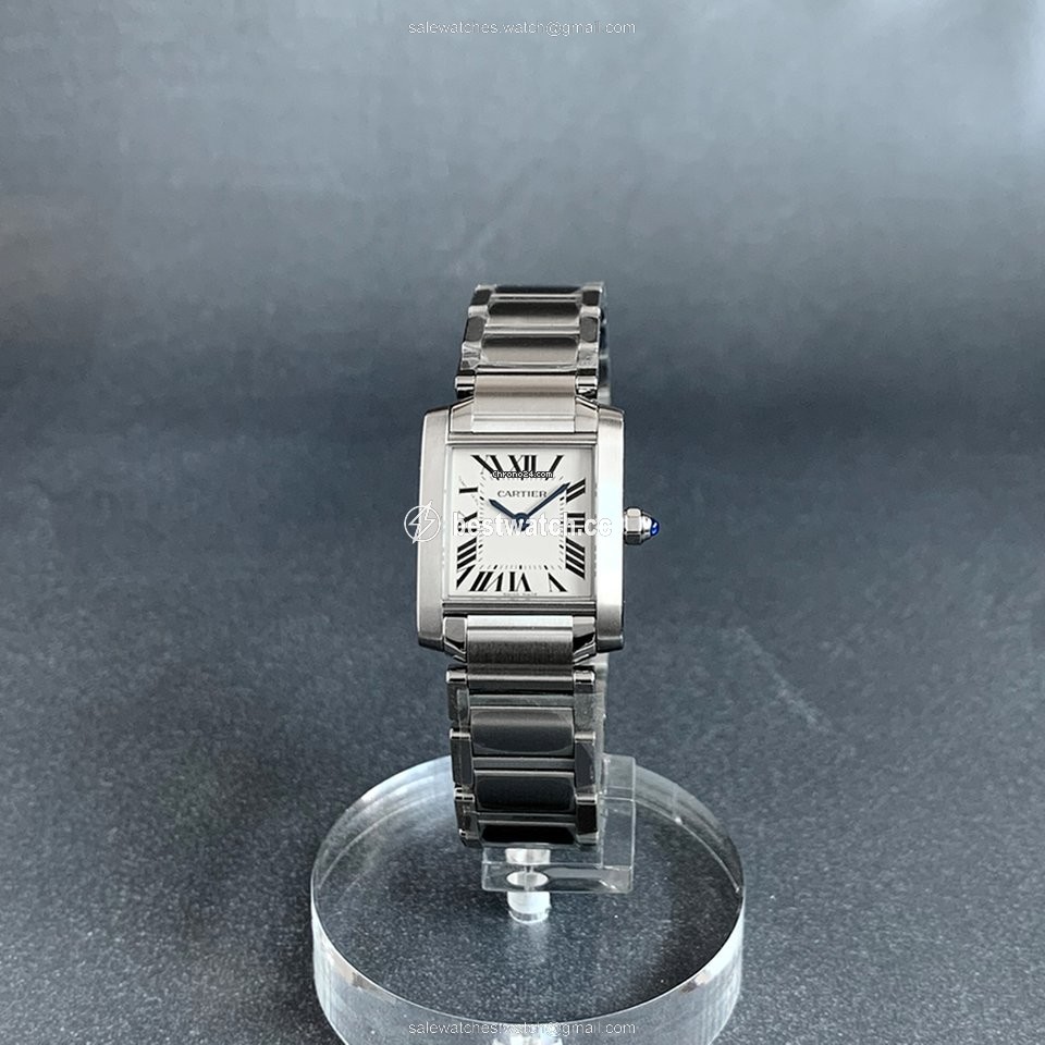 IMG_9085 Cartier Tank Francaise Womens watch Quartz Steel W51008Q3 2384 Replica 2