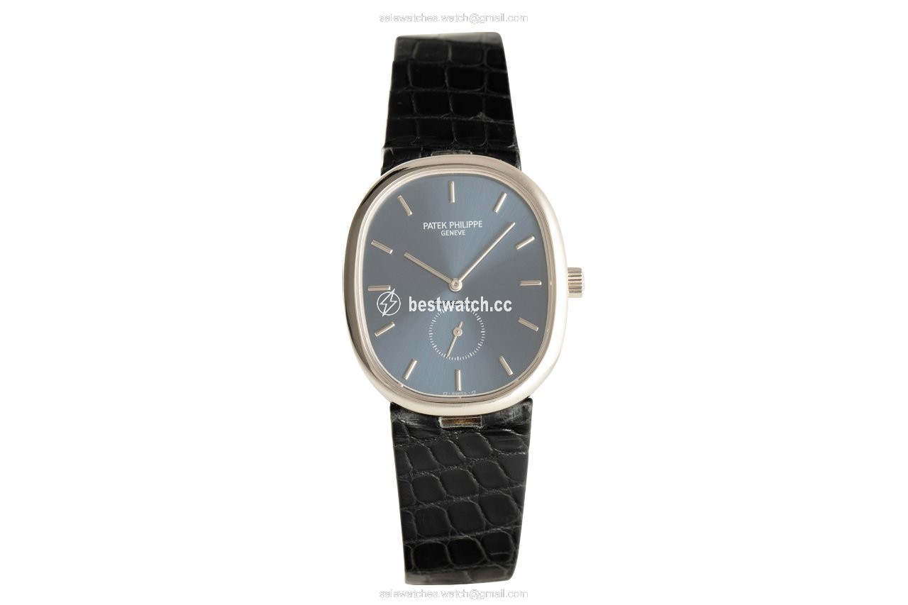 IMG_9085 Patek Philippe Golden Ellipse Mens watch Unisex Manual winding White gold 3978 Replica 2