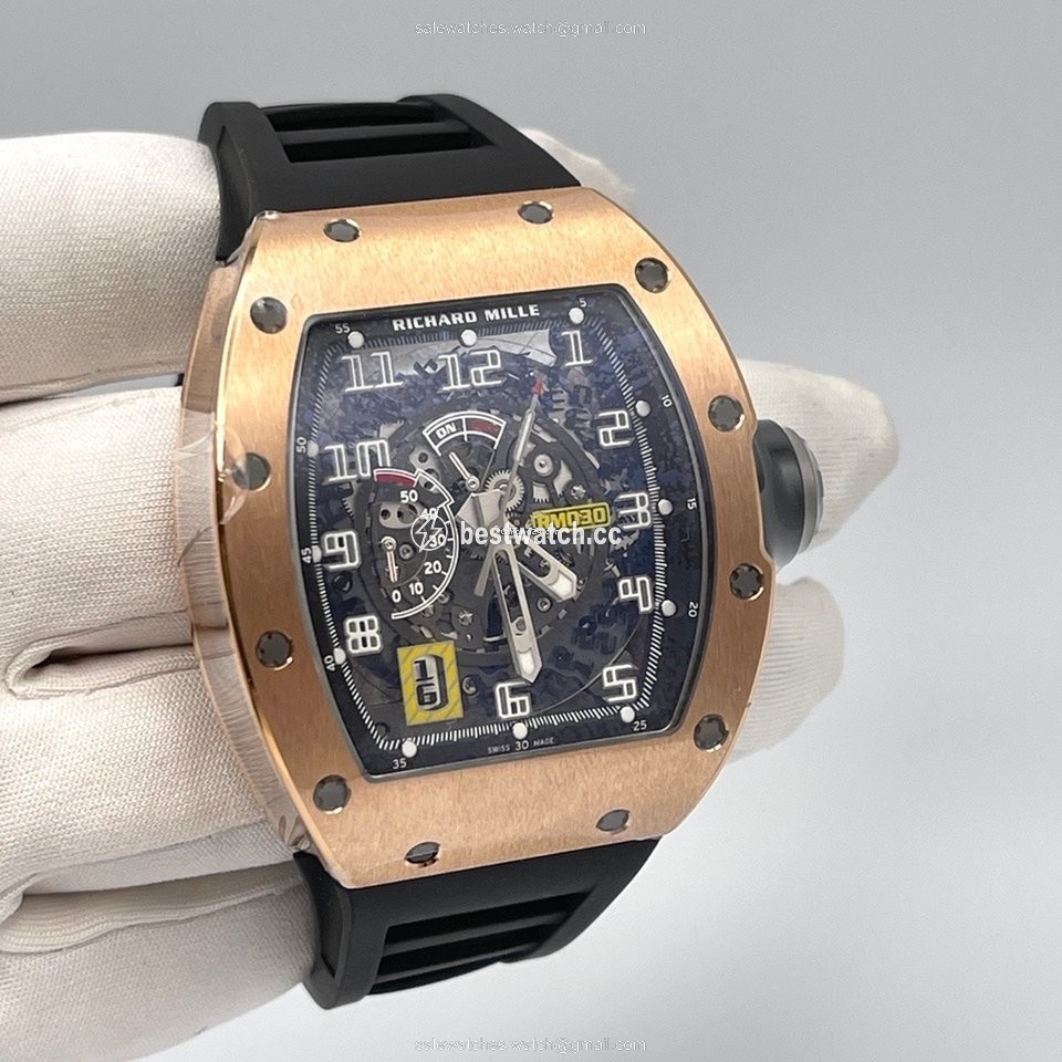 IMG_9085 Richard Mille RM 030 Mens watch Unisex Rose gold RM30 Replica 2