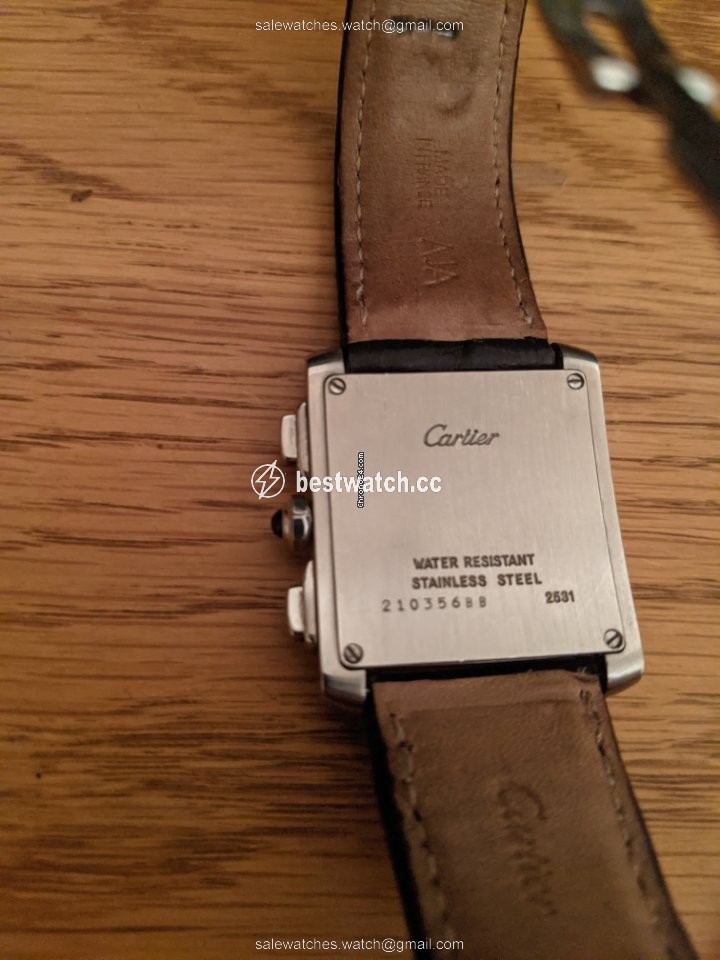 IMG_9085 Cartier Tank Francaise Mens watch Unisex Quartz Steel 2531 (Newly Overhauled) Replica 2