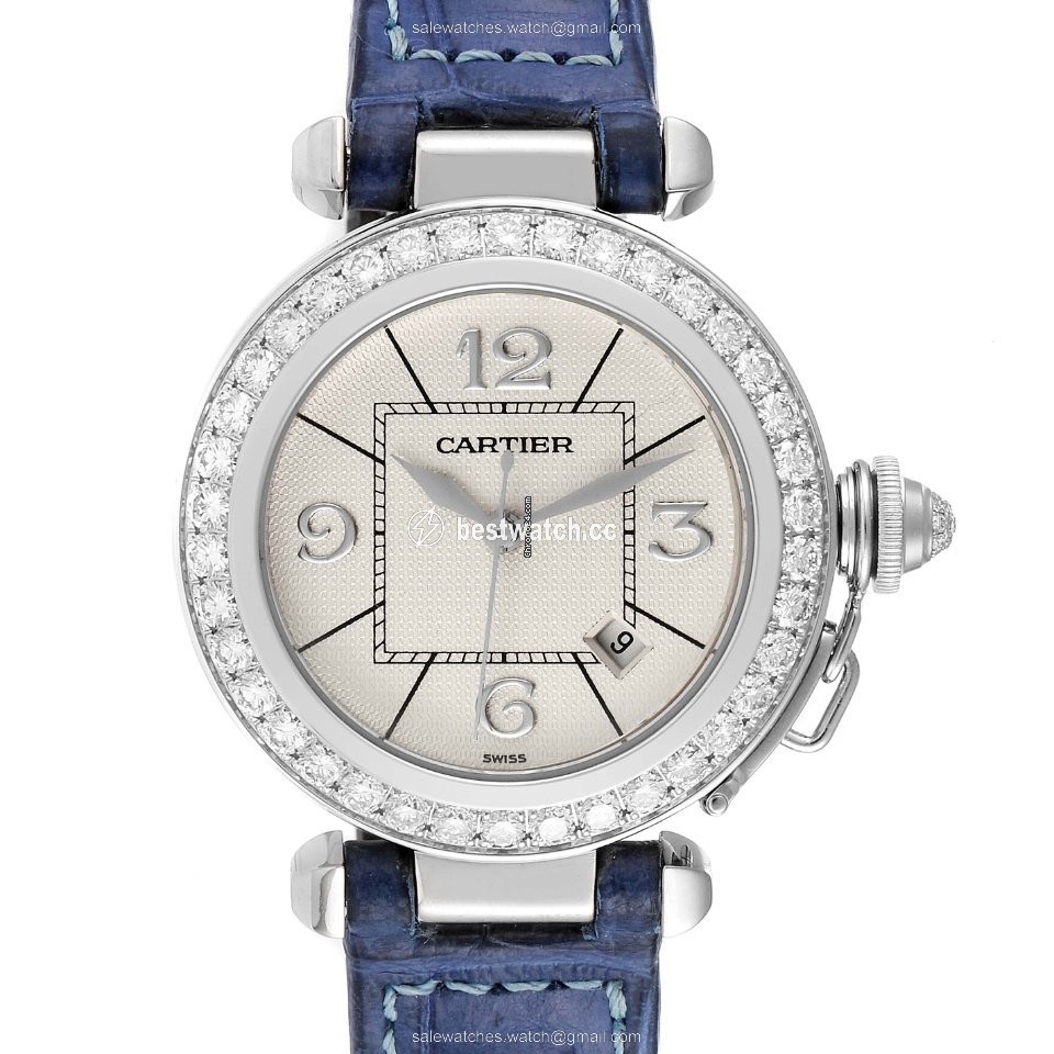 IMG_9085 Cartier Pasha Womens watch Automatic White gold WJ111651 Replica 2