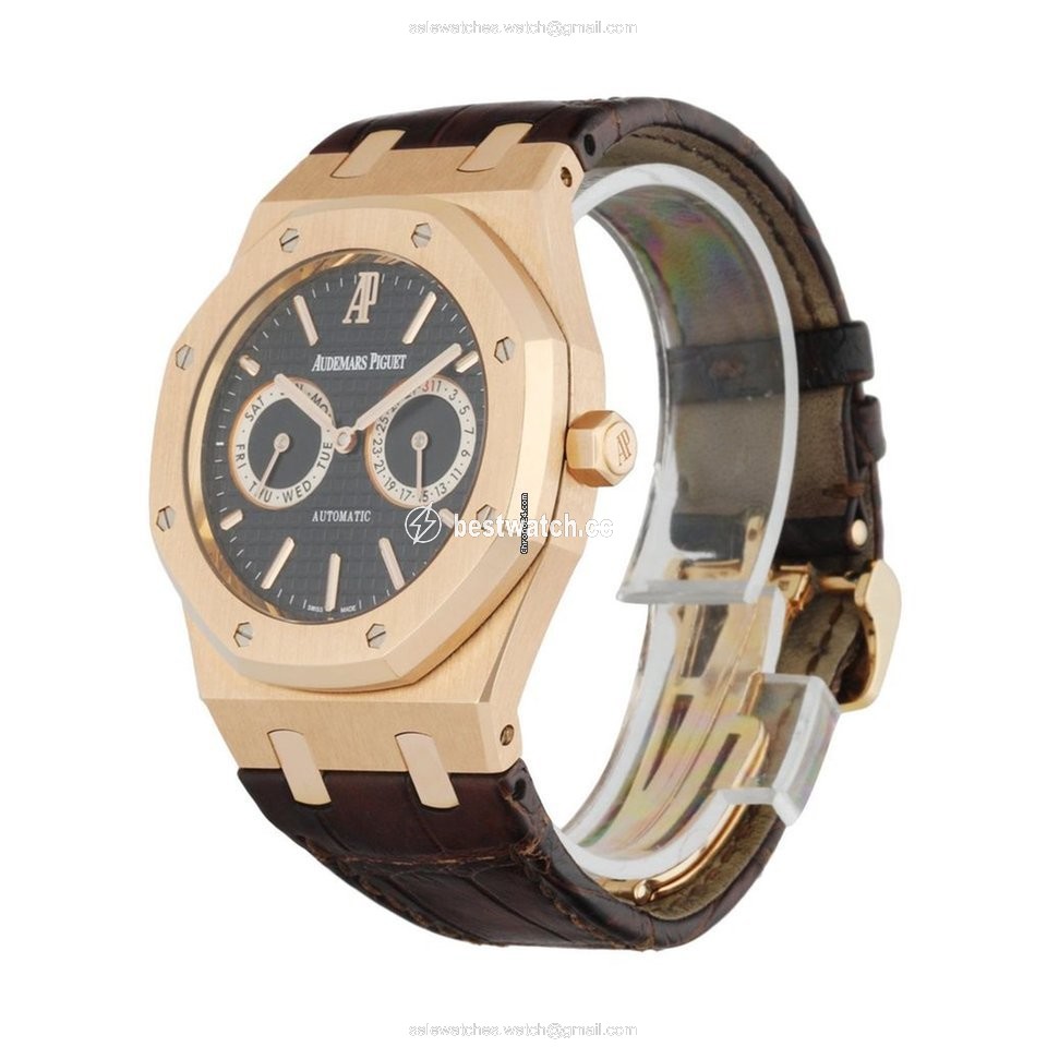 IMG_9085 Audemars Piguet Royal Oak Day-Date Mens watch Unisex Automatic Rose gold 26330OR.OO.D088CR.01 Replica 2