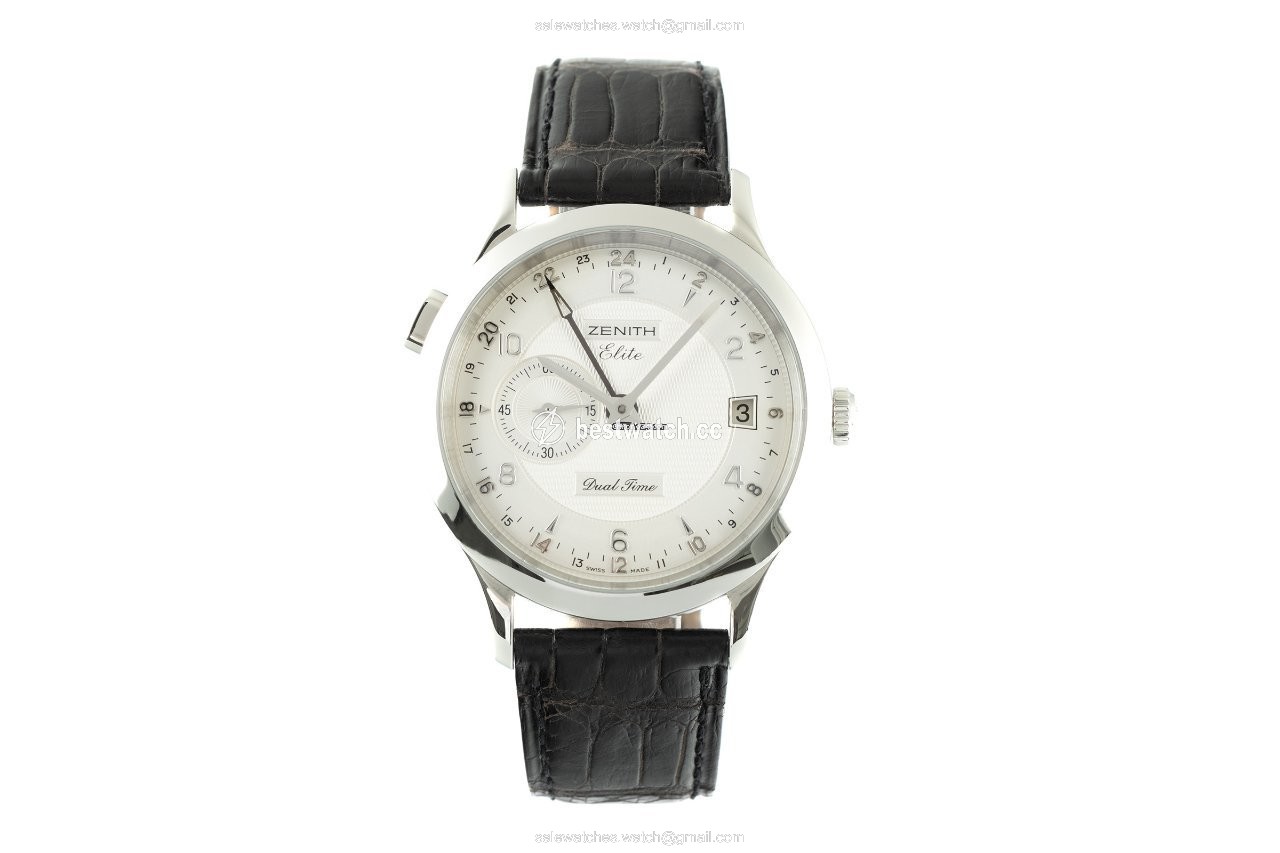 Zenith Elite Dual Time Mens watch Unisex Automatic Steel 03.1125.682 Replica 2