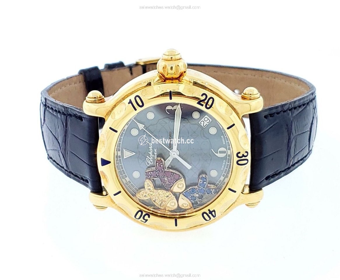 IMG_9085 Chopard Happy Sport Quartz Yellow gold 28 3528-402 Replica 2